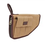 Tourbon lov Airsoft taktički platnu koža pištolj nositi slučaj pištolj pištolj torba velika